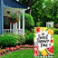 Bandera jardín limón verano 12x18pulg doble cara exterior