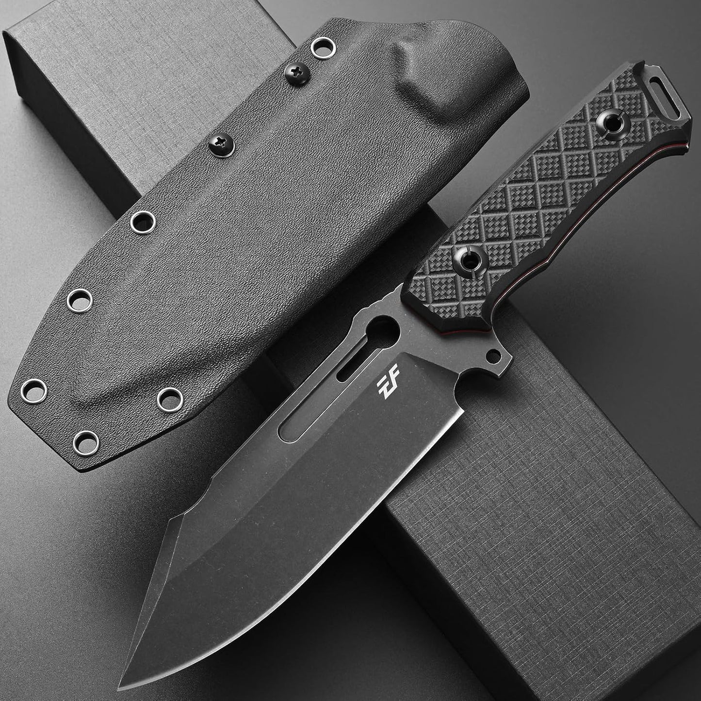 Cuchillo EDC Sleipner acero inox G10 mango para aventura