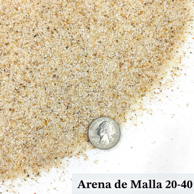 Arena acuario beige 2lb para pecera y terrario