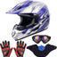 Casco motocross unisex con visera ajustable DOT