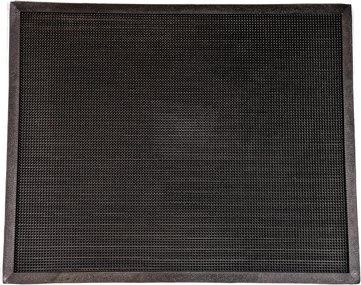 Alfombrilla entrada goma resistente exterior negro
