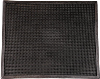 Alfombrilla entrada goma resistente exterior negro