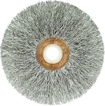 Rueda alambre acero inox 3" orificio eje 1/2-3/8 10pzas