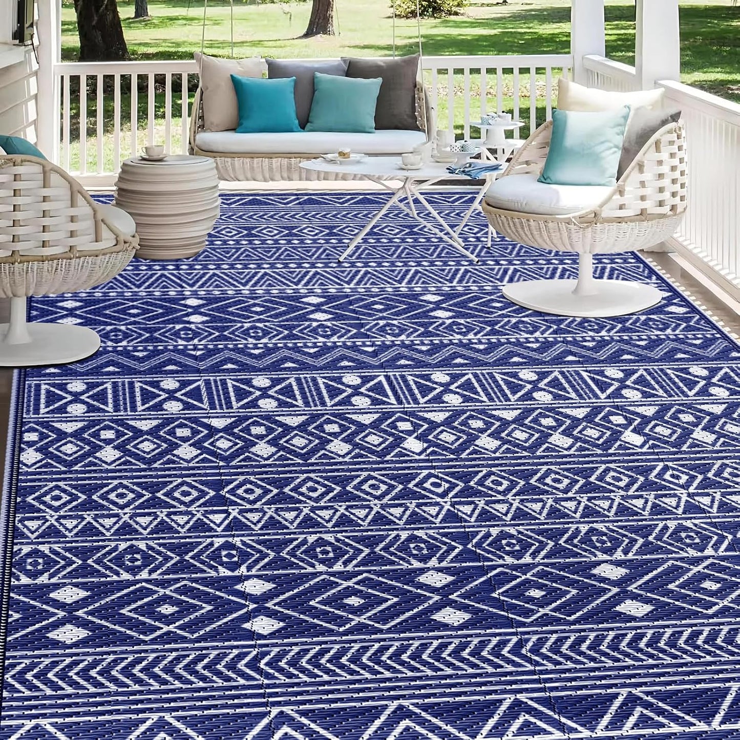 Alfombra plástica exterior reversible impermeable