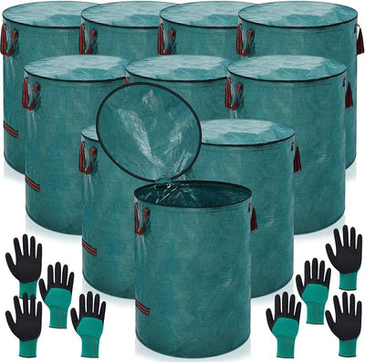 10 Bolsas Basura 72gal con Tapa 30x26pulg