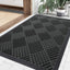 Tapete goma antiderrap negro 35x23"