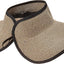 Sombrero con visor mujer talla única color negro