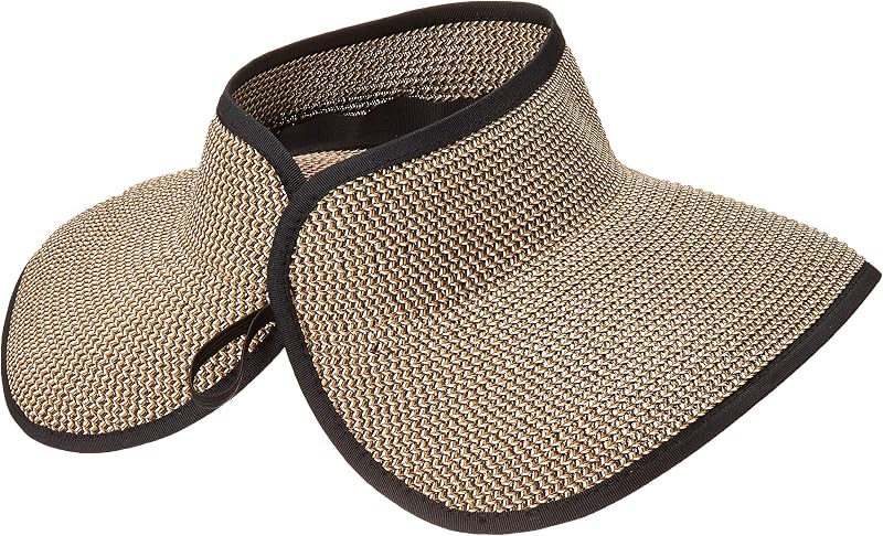Sombrero con visor mujer talla única color negro