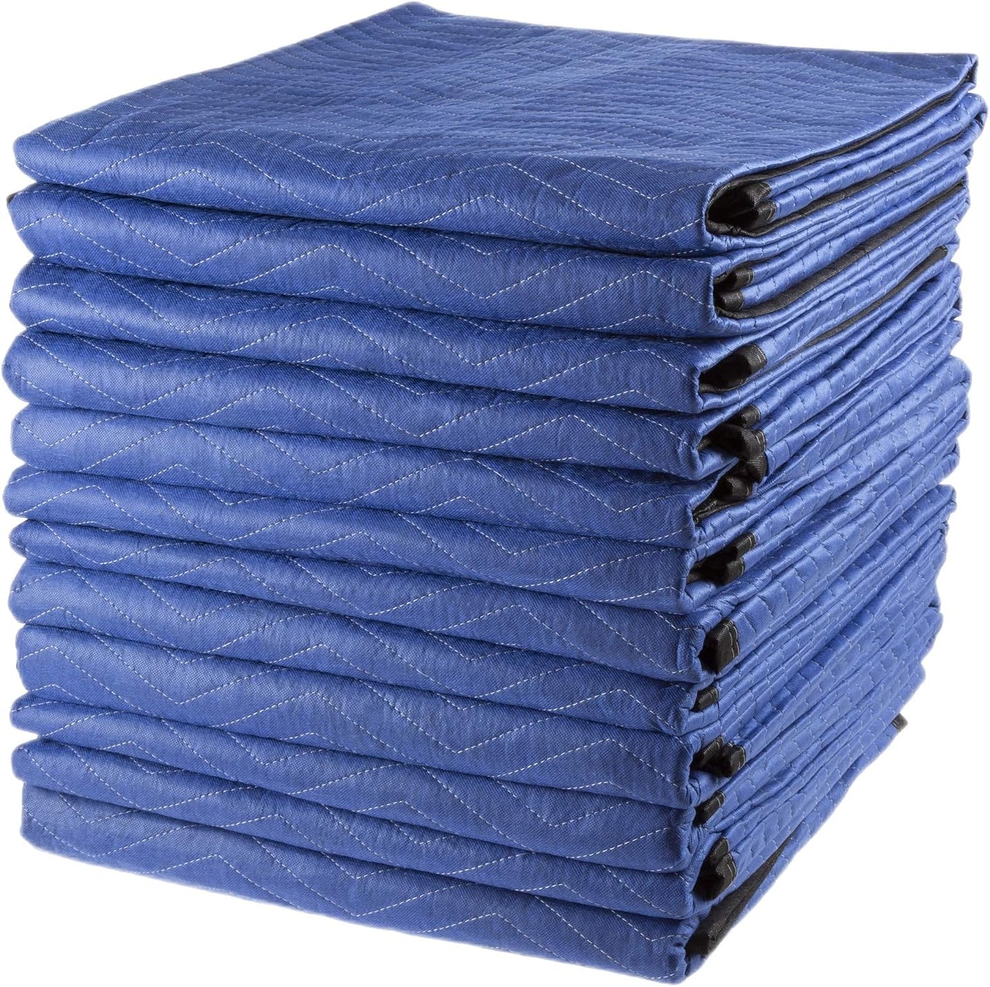 Set 12 mantas acolchadas doble capa 80x73pulg azul