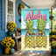Bandera jardín piña 12x18pulg doble cara verano tropical