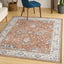 Alfombra lavable marfil óxido 7x9ft dormitorio sala comedor