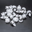 20 Pzas Retenedor Panel Puerta Nailon Blanco Comp GM
