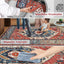 Alfombra pasillo bohemio 2x6" antiderrap color óxido