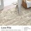 Alfombra lavable 5x7pulg sala dormitorio abstracta antiderrap