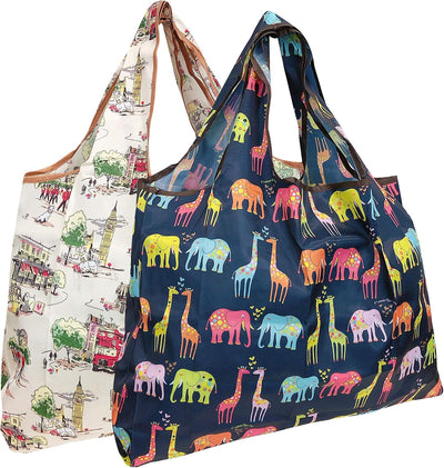 Bolsas compras reutilizables nailon set 2 Londres