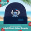 Gorro punto mujer diseño ángel invierno azul marino