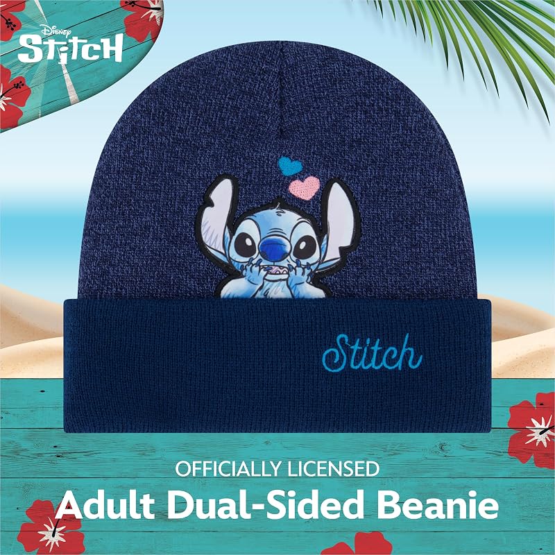 Gorro punto mujer diseño ángel invierno azul marino