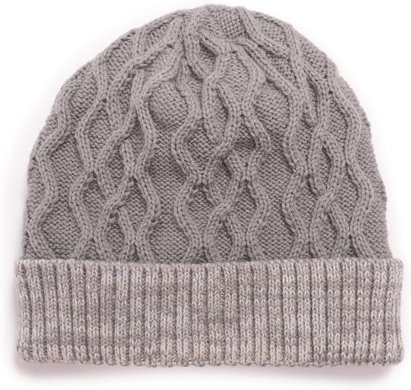 Gorro de Punto Trenzado para Hombre en Invierno