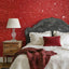 Papel tapiz purpurina roja 15.7x118pulg autoadhesivo