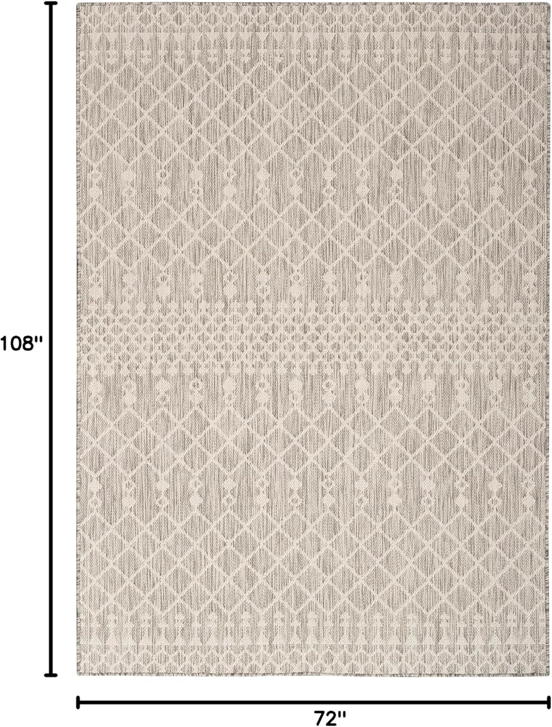 Alfombra gris claro 6x9ft interior/exterior fácil limpieza