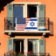 Bandera Israel 3x5ft 150D para exteriores con grommets latón