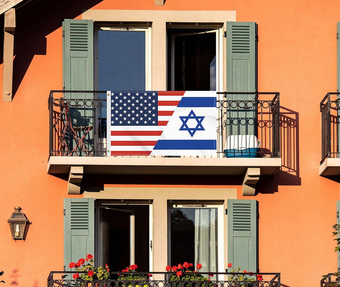 Bandera Israel 3x5ft 150D para exteriores con grommets latón