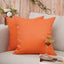 2 Fundas Almohada Exteriores Impermeables 12x20pulg Naranja