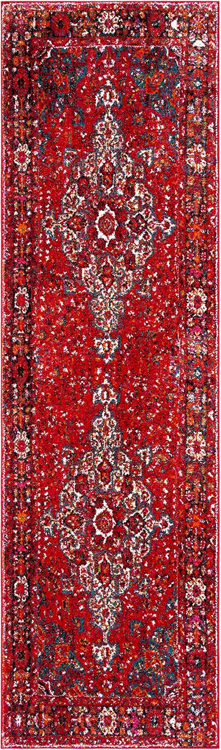 Alfombra pasillo 2'3"x6' diseño persa no pelusa