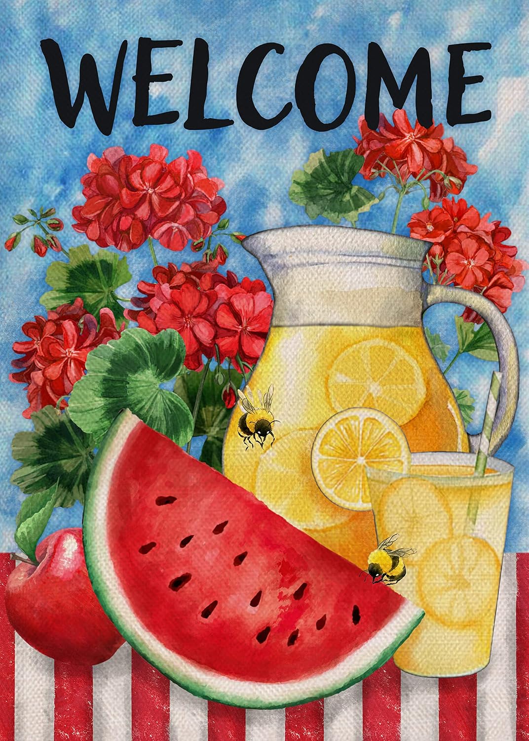 Bandera verano doble cara 12x18pulg decoración exterior