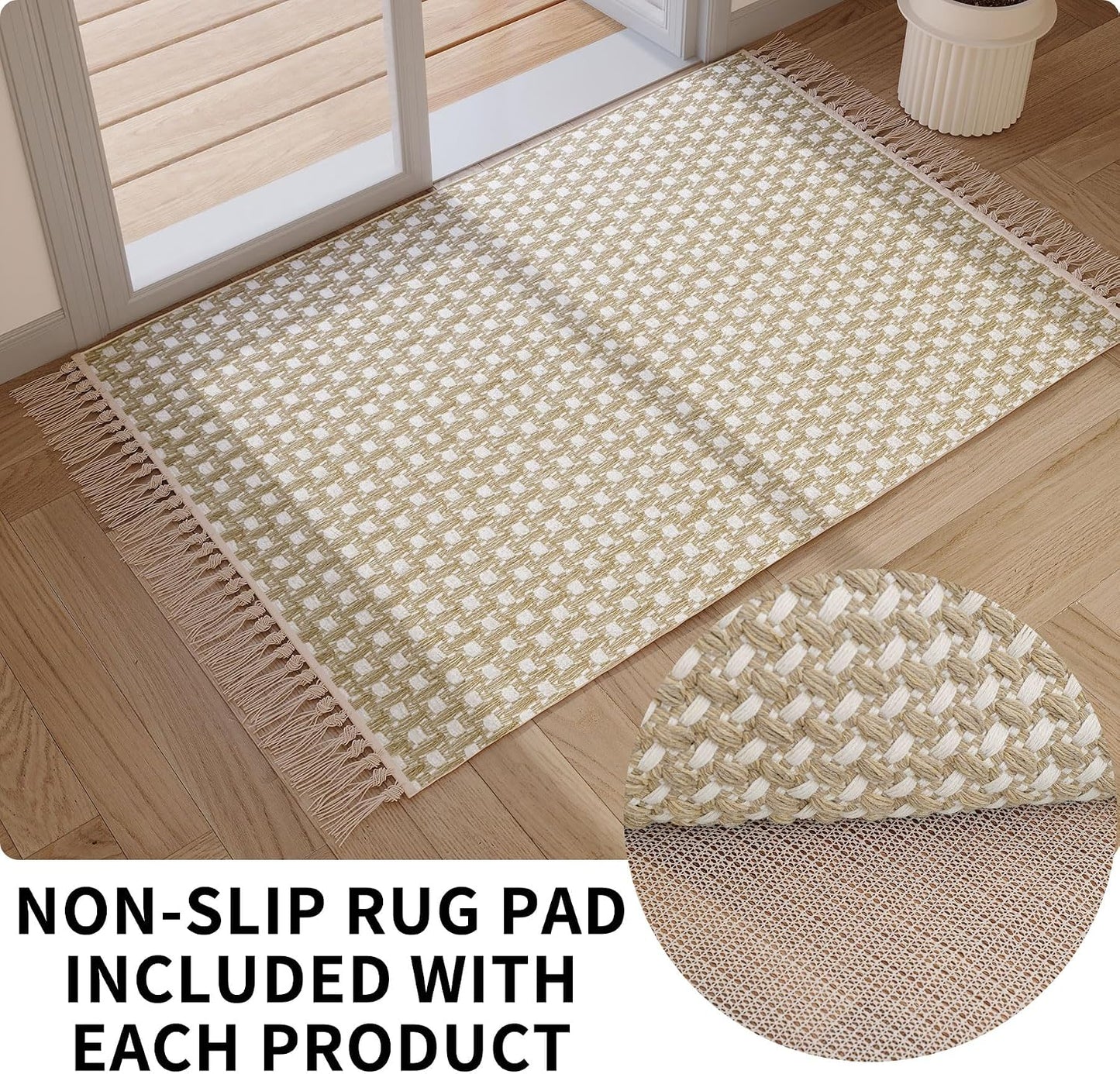 Alfombra pasillo 2x6ft antiderrap con respaldo goma