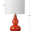Lámpara Mesa Vidrio LED 52cm Estilo Midcentury