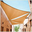 Toldo vela solar 18x18x25.5' beige arena uso pesado cochera