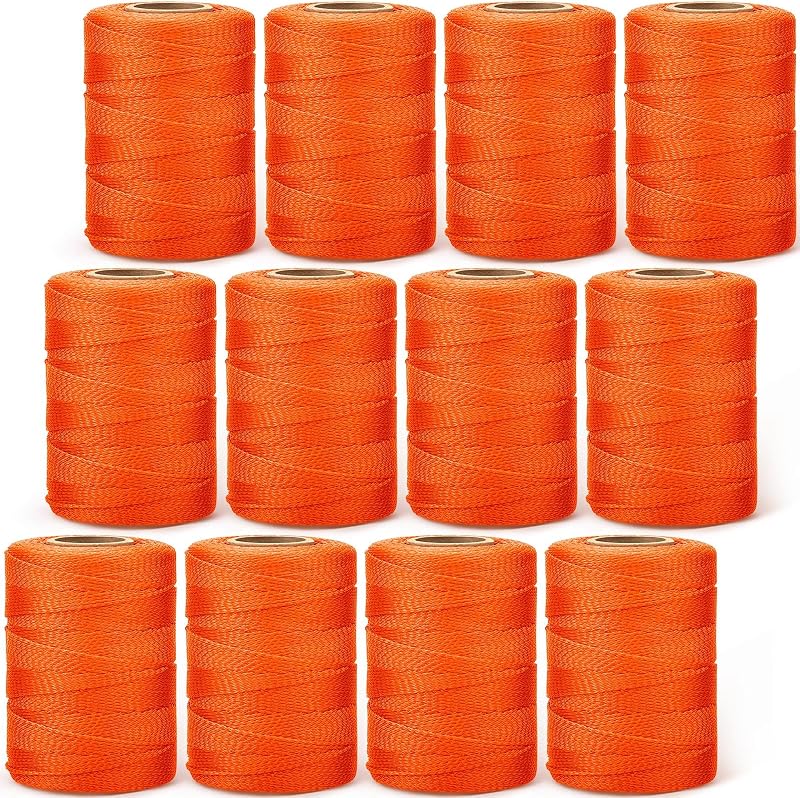 Cuerda Mason #18 nailon 500pies naranja fluorescente