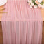 Camino mesa gasa rosa polvorienta 30x120pulg decoración bohemio