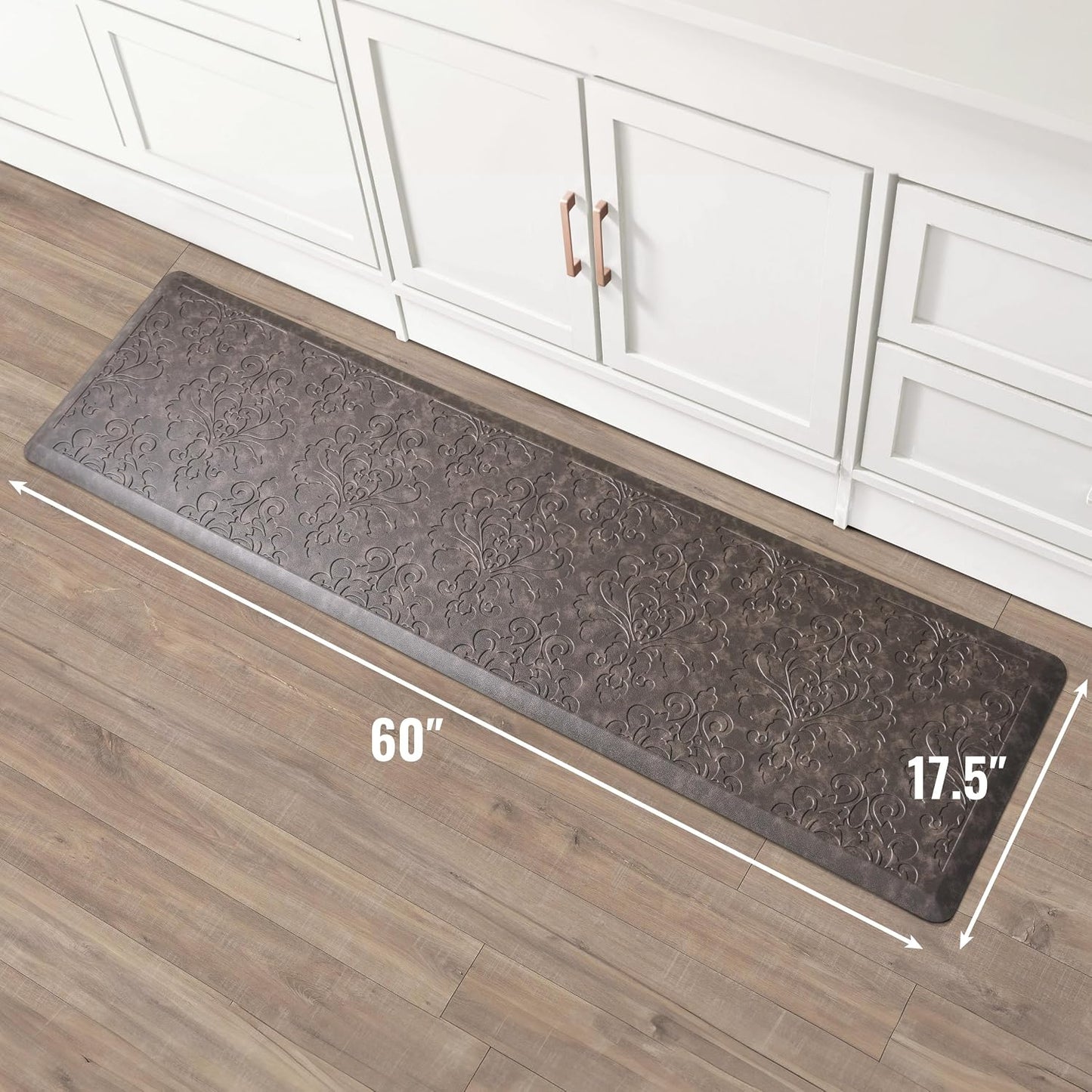 Tapete cocina antifatiga acolchado 17.5x60pulg