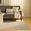 Alfombra Nordic Rust 5x7ft Multicolor para Dormitorio y Sala
