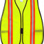 Chaleco seguridad malla poliéster con rayas reflectantes 2pulg lima