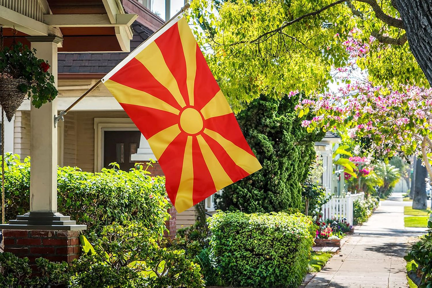 Bandera Macedonia 3x5ft poliéster ojales latón