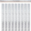 Regla metal 24" respaldo corcho acero inox 10uds