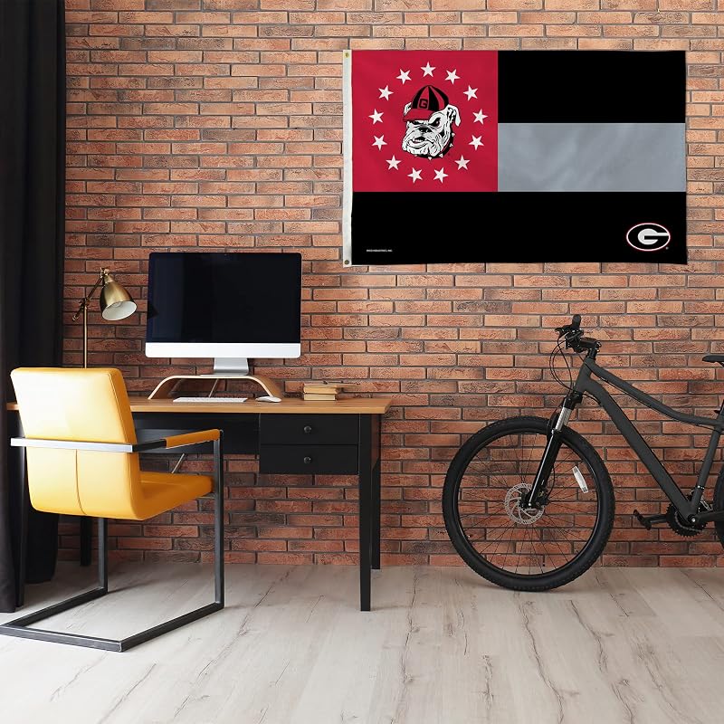 Bandera Georgia Bulldogs NCAA 3x5ft para hogar
