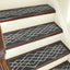 Alfombras antiderrap para escaleras 15 pzas 28x9in