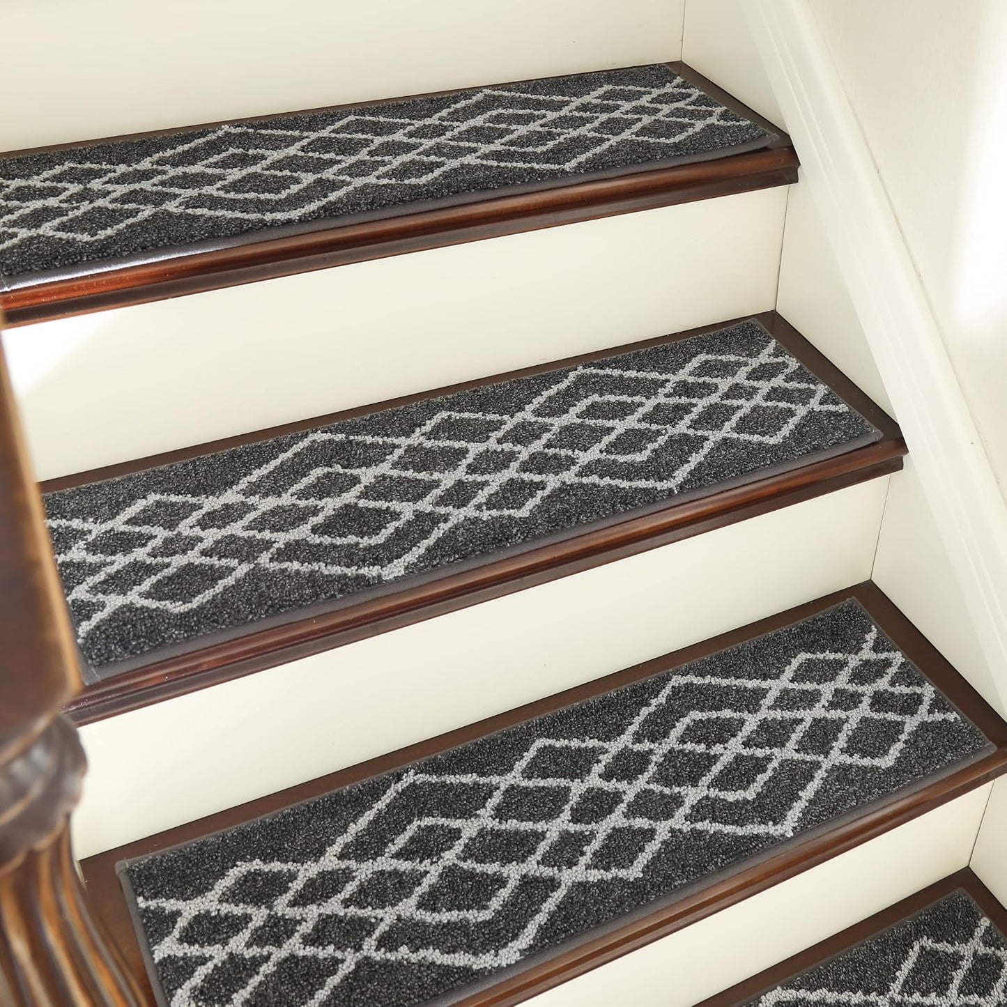 Alfombras antiderrap para escaleras 15 pzas 28x9in