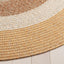 Alfombra ovalada 6x9ft marrón y claro