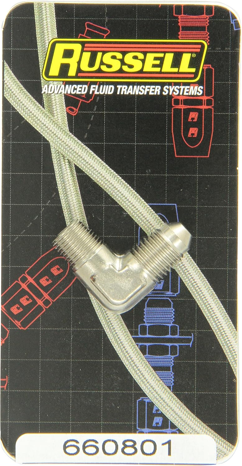 Adaptador tubo 90 grados 1/8 acero inox Russell