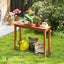 Soporte plantas madera teca interiores exteriores