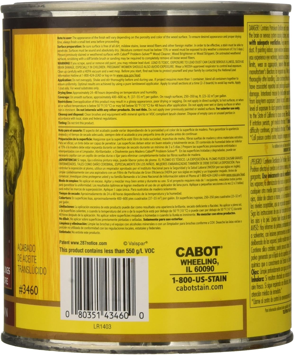 Aceite madera Jarrah 1qt protector manchas