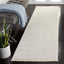 Alfombra pasillo 8ft color marfil diseño moderno