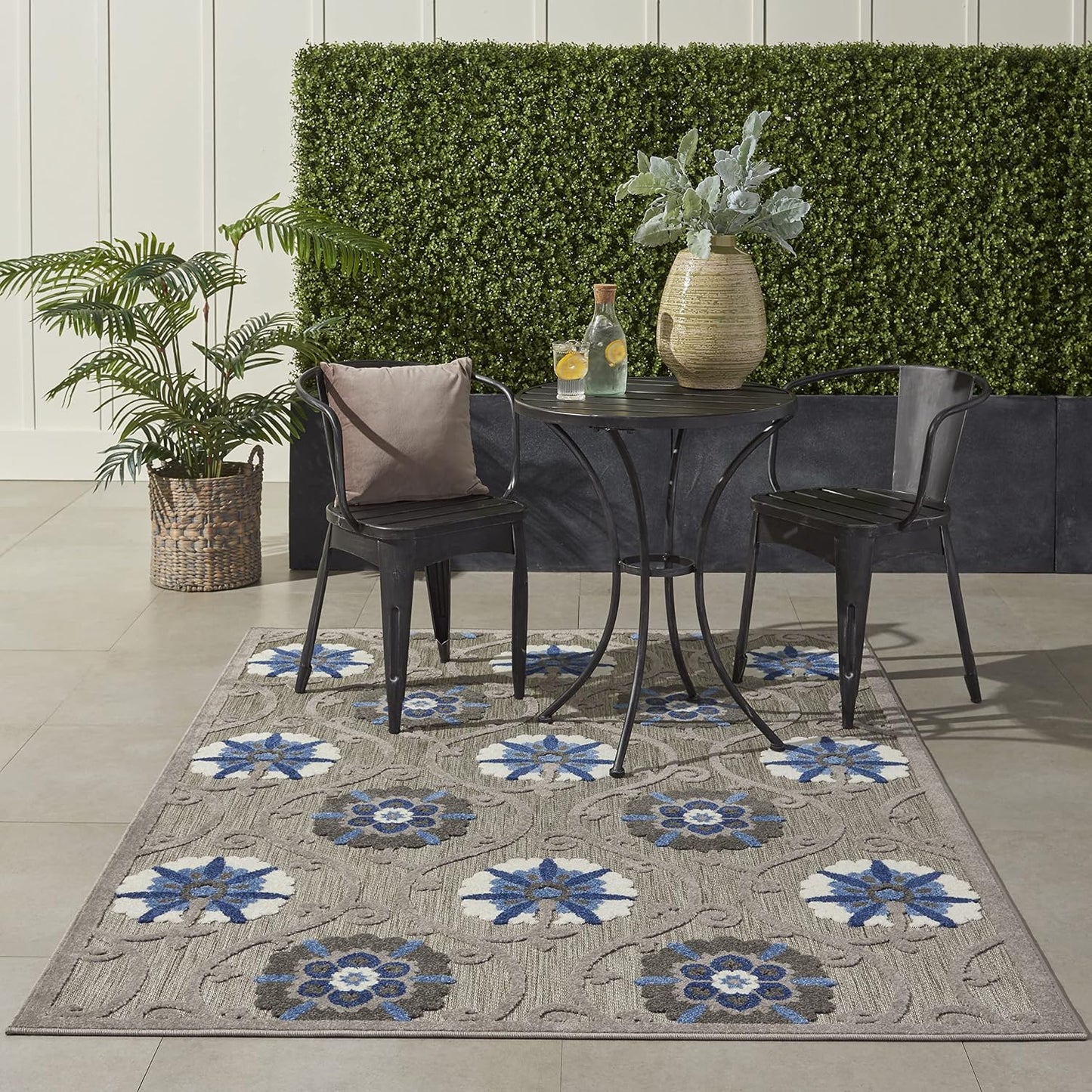 Alfombra 5x8 pies dormitorio sala comedor fácil de limpiar