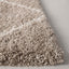 Alfombra decorativa 2x3ft beige y marfil diseño enrejado 2pulg