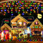 Cortina luces Navidad 800 LED 65.6pies 8 modos multicolor